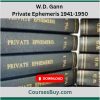 W.D. Gann's Private Ephemeris 1941-1950