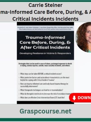 Carrie Steiner – Trauma-Informed Care Before, During, & After Critical Incidents