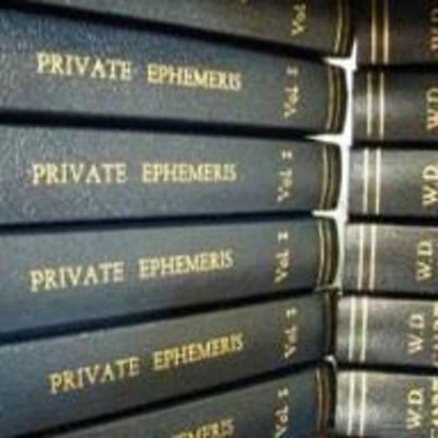 What is W.D. Gann's Private Ephemeris 1941-1950